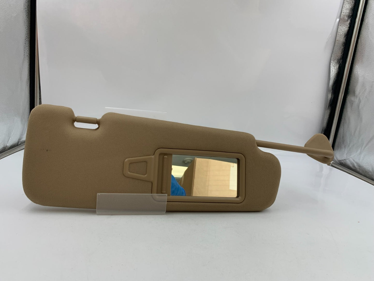 2011-2015 Hyundai Sonata Passenger Sun Visor Tan Illuminated OEM D04B67001