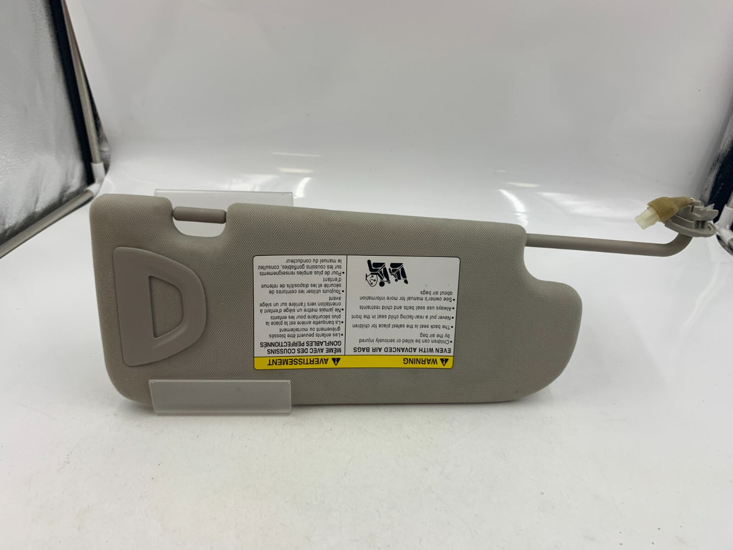 2014-2022 Infiniti Q50 Driver Sun Visor Gray Illuminated OEM C02B09045