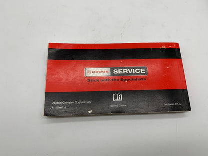 2005 Dodge Durango Owners Manual with Case OEM R01B17017