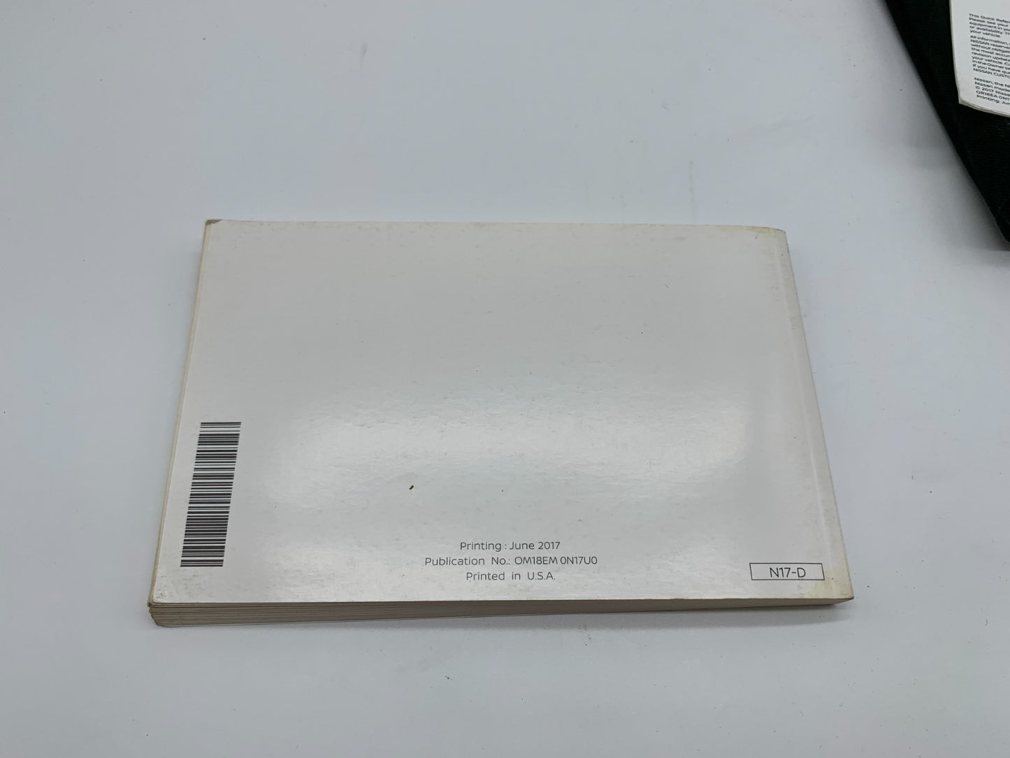 2018 Nissan Versa Sedan Owners Manual Set with Case OEM B02B32040