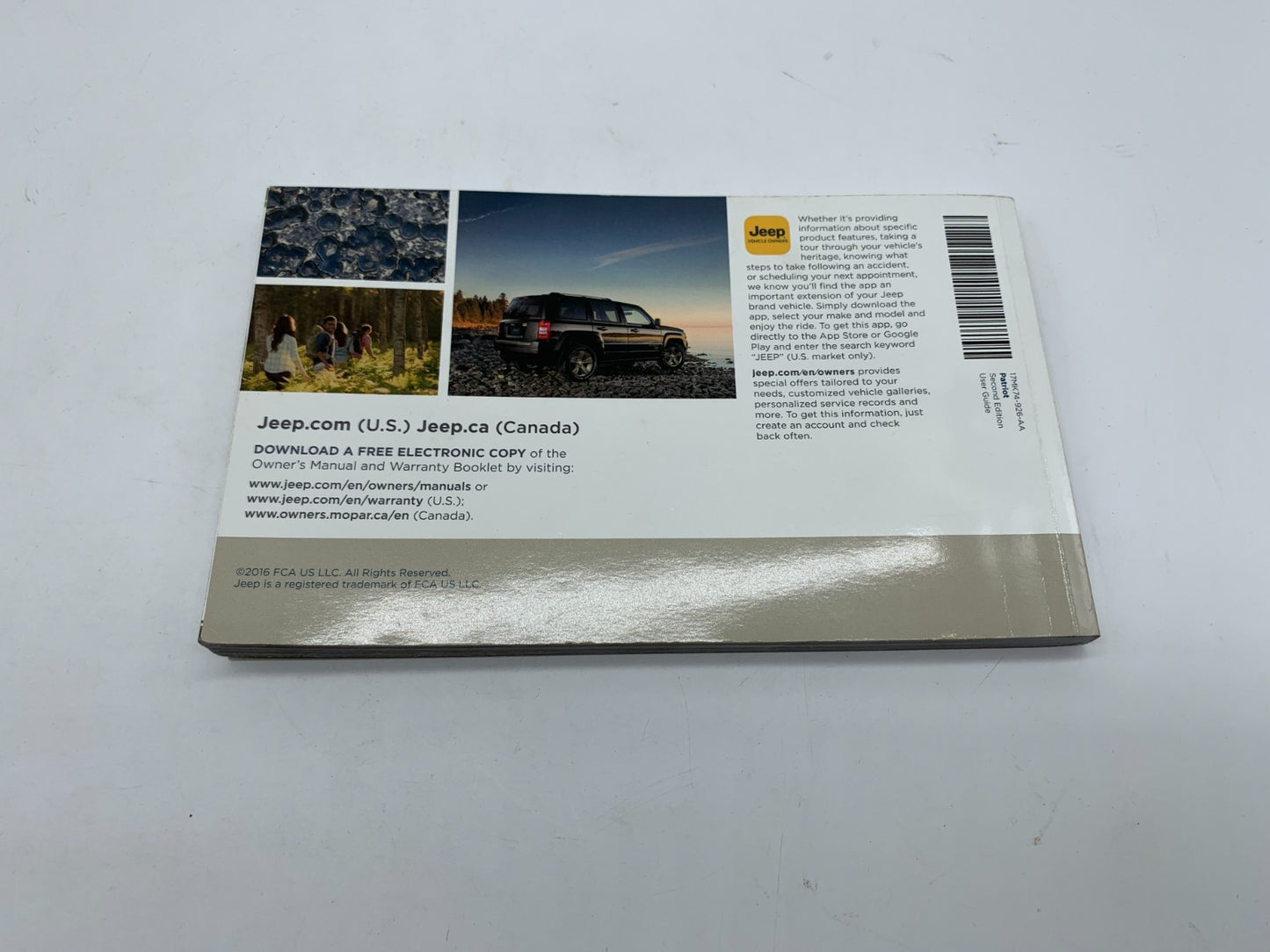 2017 Jeep Patriot Owners Manual OEM