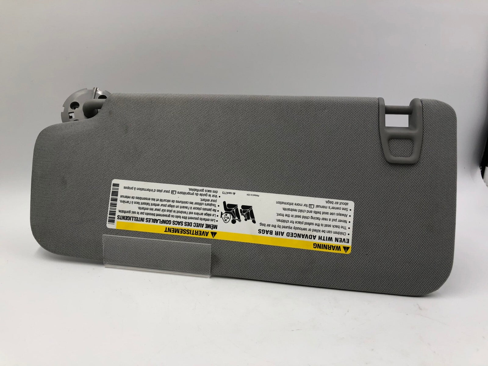 2017-2021 Chevrolet Trax Passenger Sun Visor Gray Illuminated A04B29054