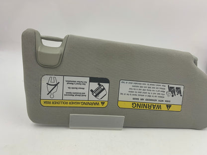 2012-2013 Mitsubishi Outlander Driver Sun Visor Gray Illumination OEM B02B15053