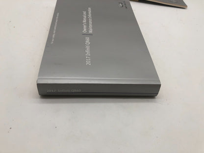 2017 Infiniti QX60 QX 60 Owners Manual Set OEM A03B29008