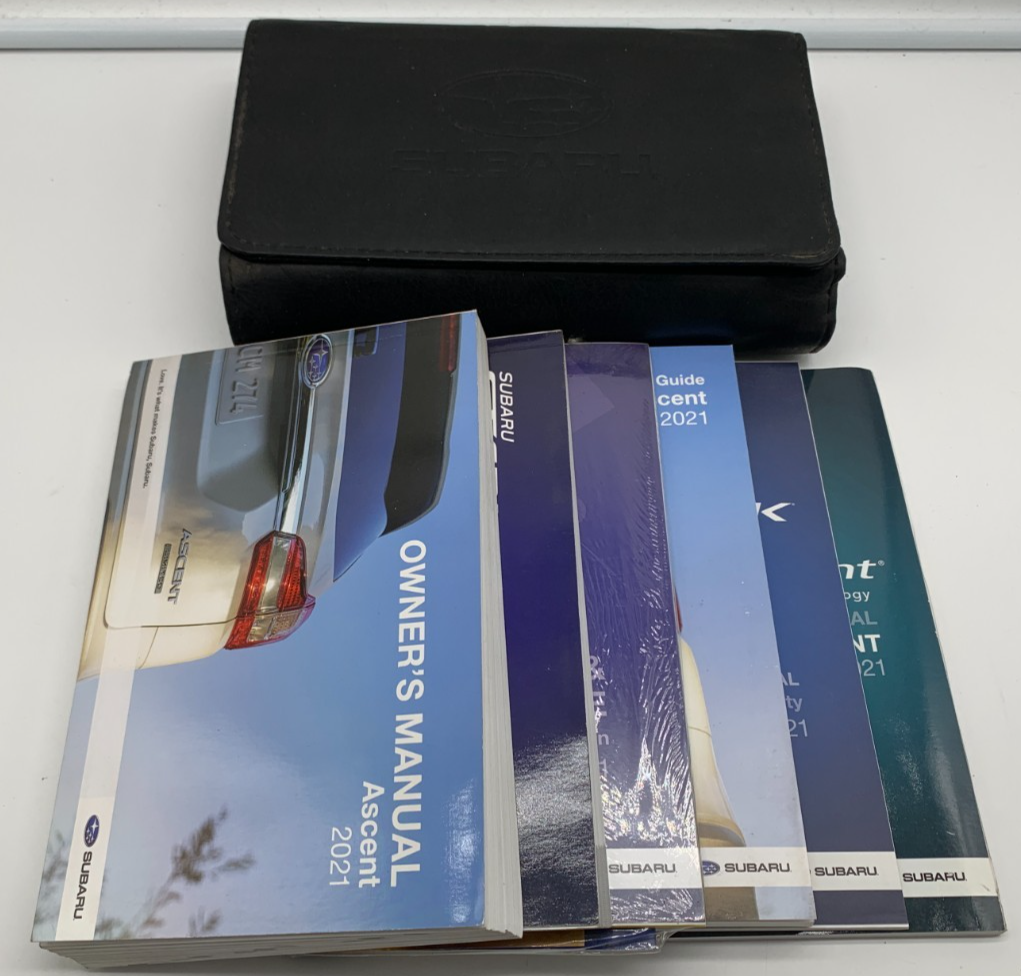 2021 Subaru Ascent Owners Manual Set with Case OEM B04B42003