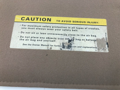 1987-1996 Ford F150 Passenger Sun Visor Brown OEM B04B18050