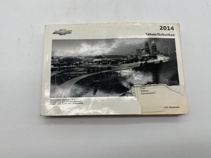 2014 Chevrolet Tahoe/Suburban Owners Manual Set with Case OEM B03B02004