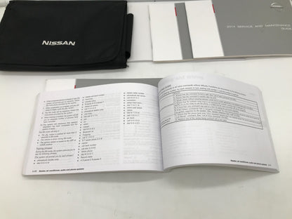 2014 Nissan Maxima Owners Manual Set with Case OEM E02B68004