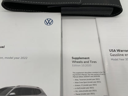 2022 Volkswagen Atlas Owners Manual Set with Case OEM C02B14054