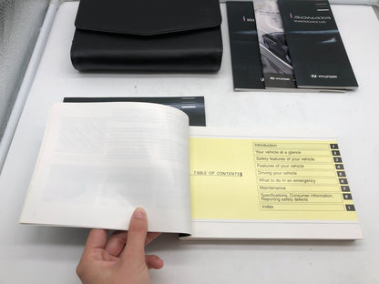 2011 Hyundai Sonata Owners Manual Set with Case OEM B03B17011