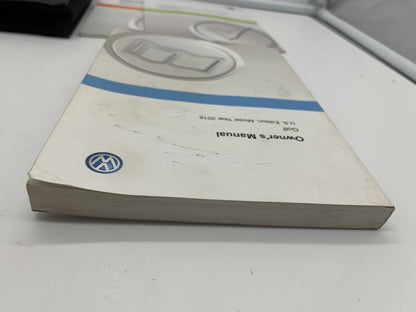 2015 Volkswagen Jetta Owners Manual Set with Case OEM B04B34016