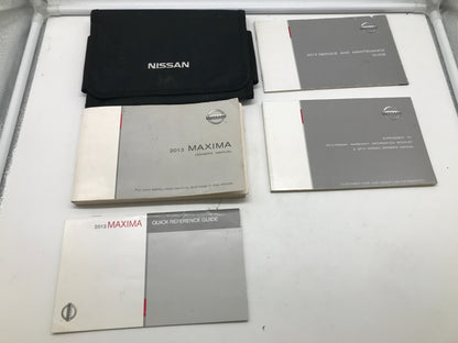 2013 Nissan Maxima Owners Manual Set with Case OEM D01B56060