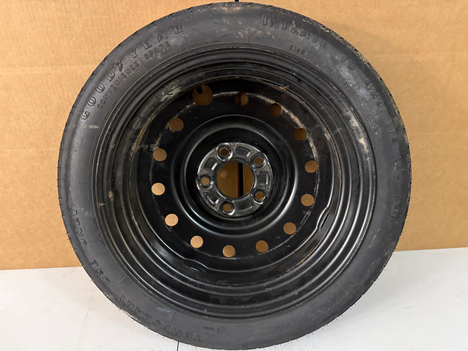 2003-2007 Cadillac CTS Spare Tire 16" Compact Donut with Jack Kit T125/70R16 OEM