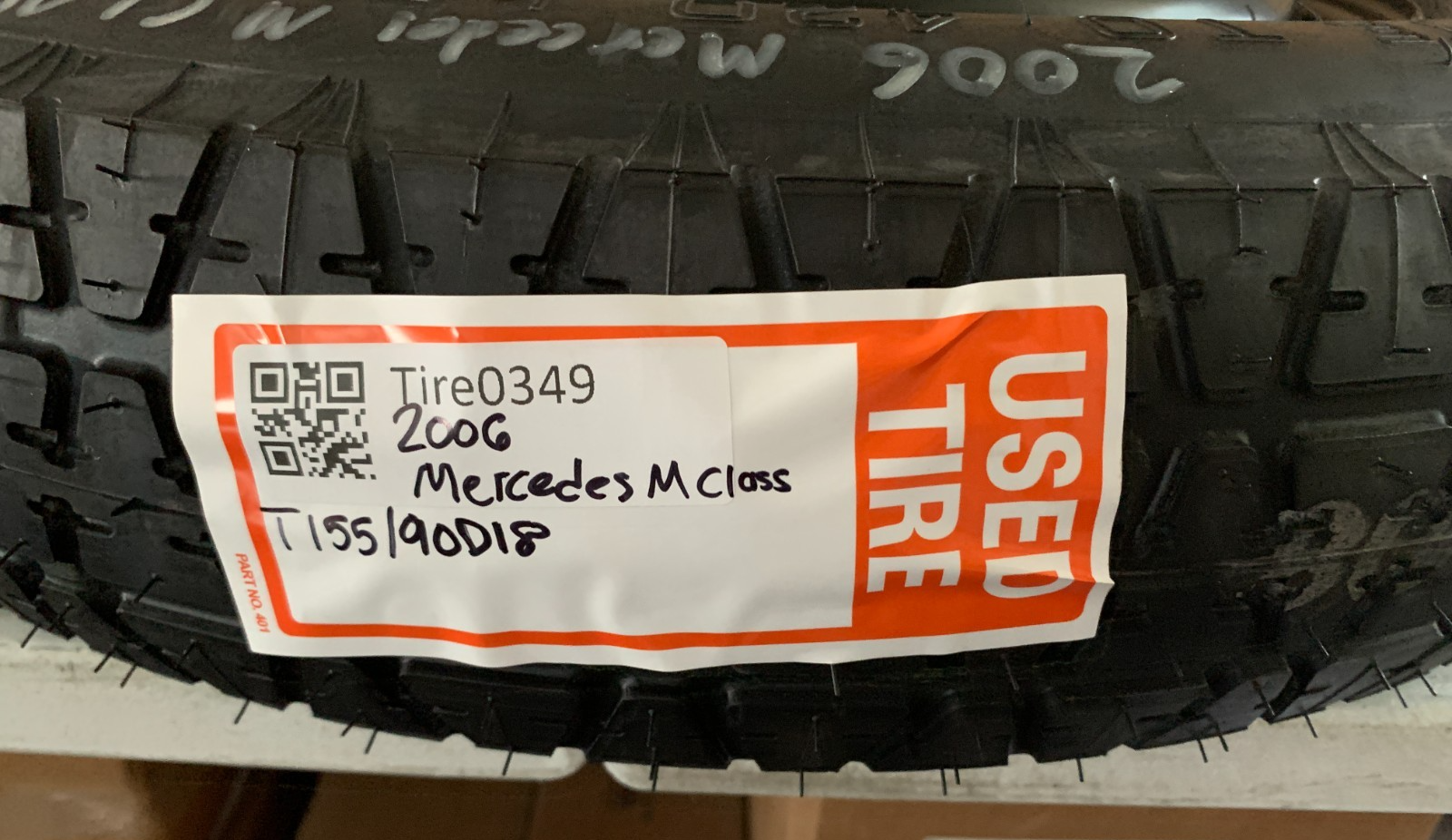 2006-2015 Mercedes M-Class 18" Spare Tire Wheel Compact Donut T155/90D18