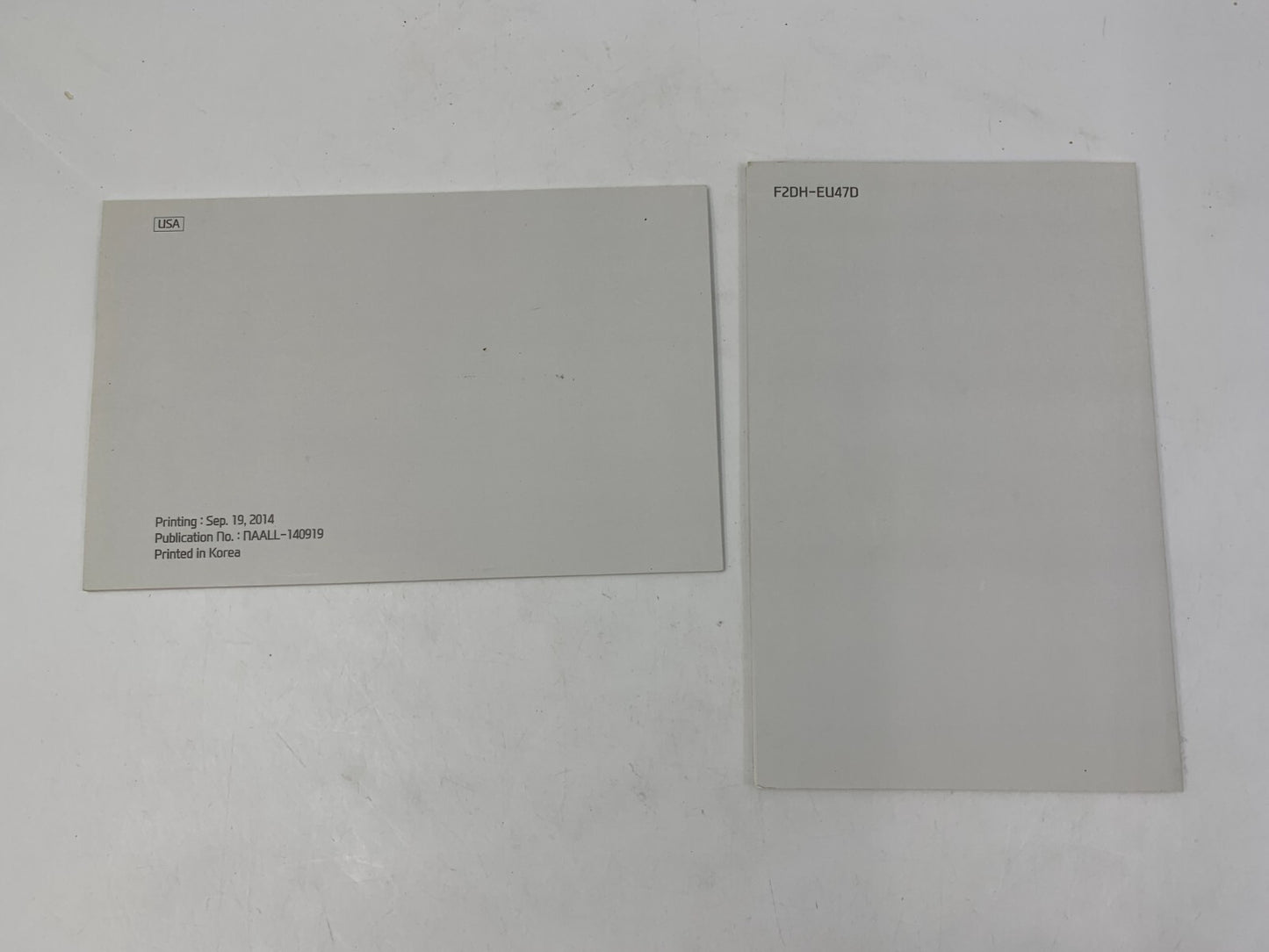 2015 Hyundai Elantra Owners Manual Set with Case OEM B04B08024