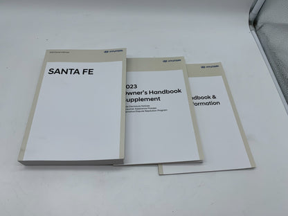 2023 Hyundai Santa FE Owners Manual Set OEM D01B62014