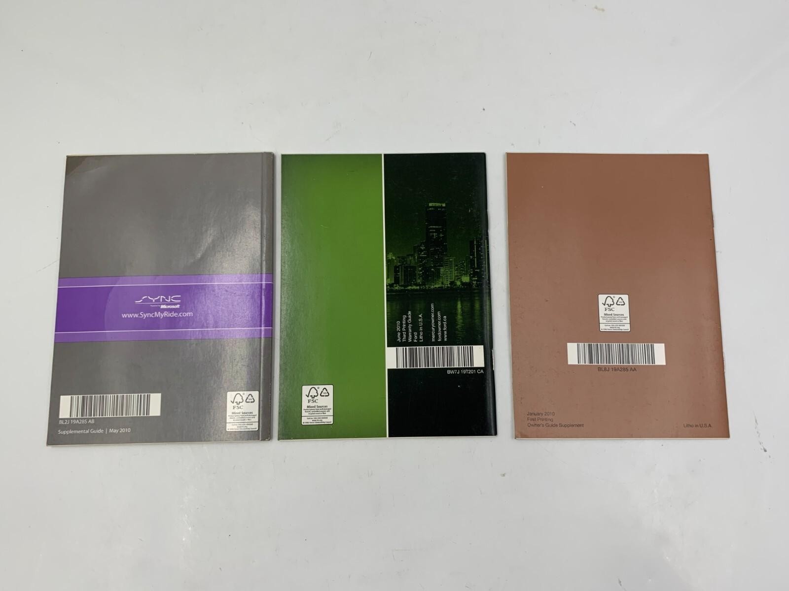 2011 Mercury Mariner Owners Manual Set with Case OEM C04B14029