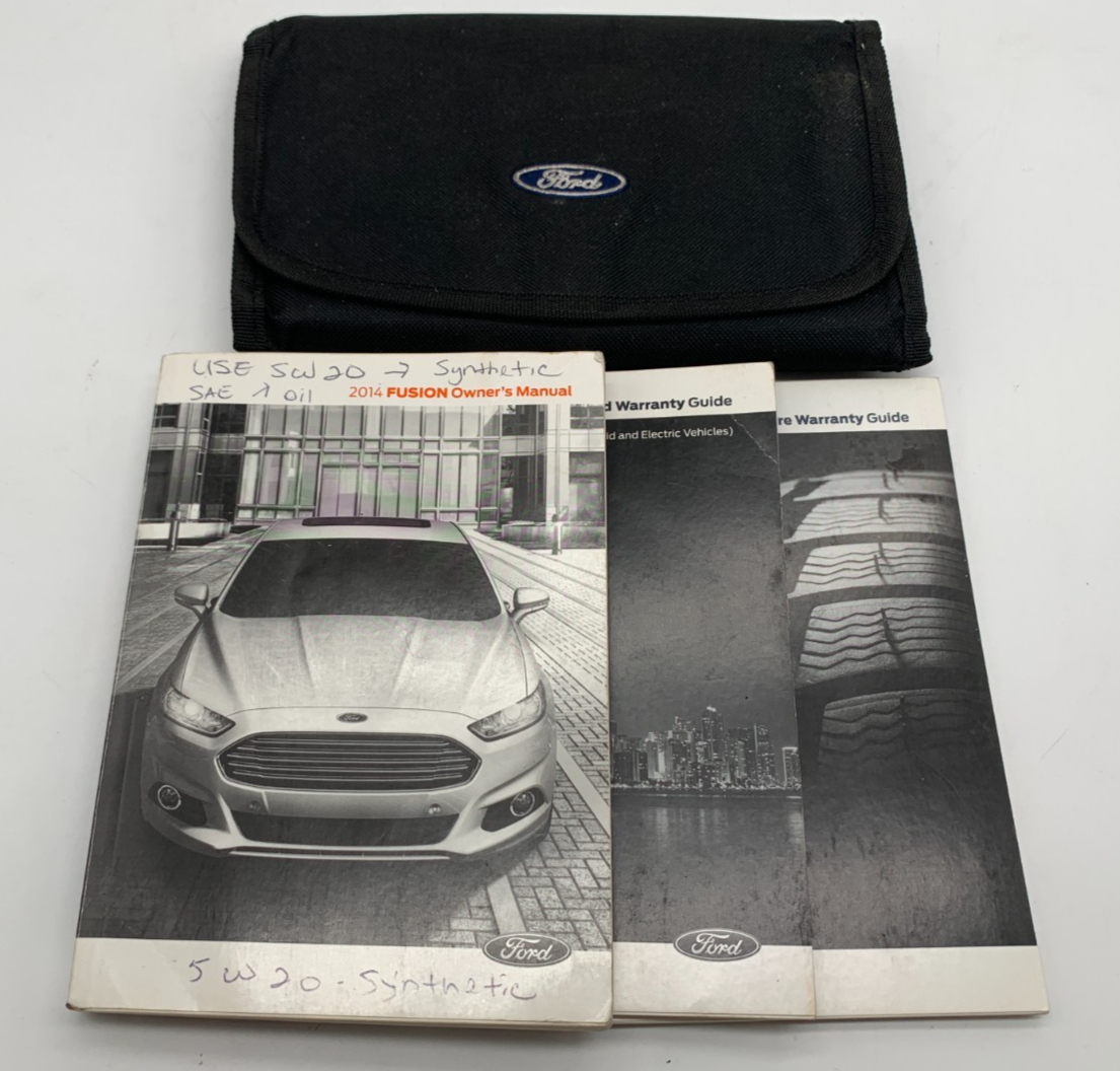 2014 Ford Fusion Owners Manual Set with Case OEM C01B49003