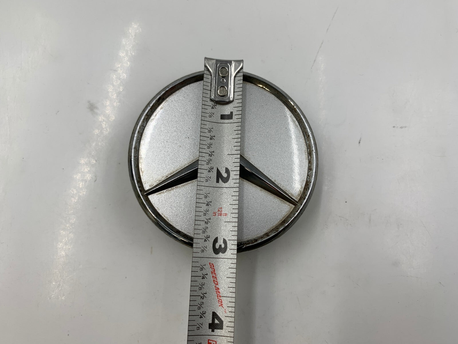 Mercedes-Benz Rim Wheel Center Cap Set of 2 Chrome 2-3/4 inch OEM B01B21031