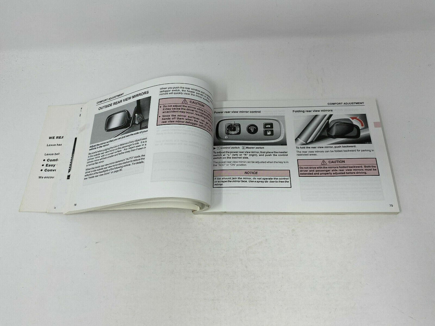 2000 Lexus ES200 ES 200 Owners Manual with Case OEM