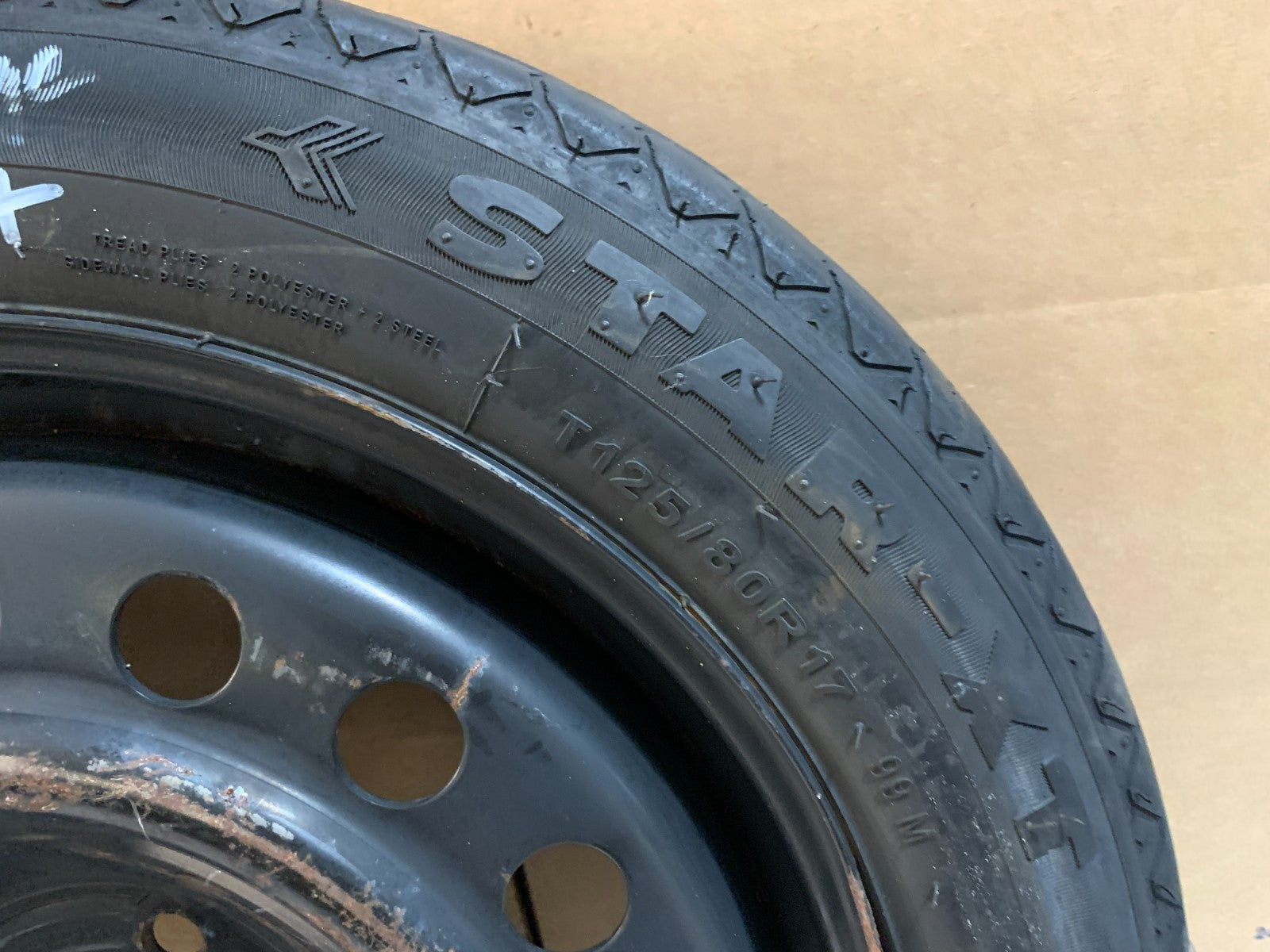 2013-2016 Dodge Dart 17" Spare Tire Compact Donut T125/80R17
