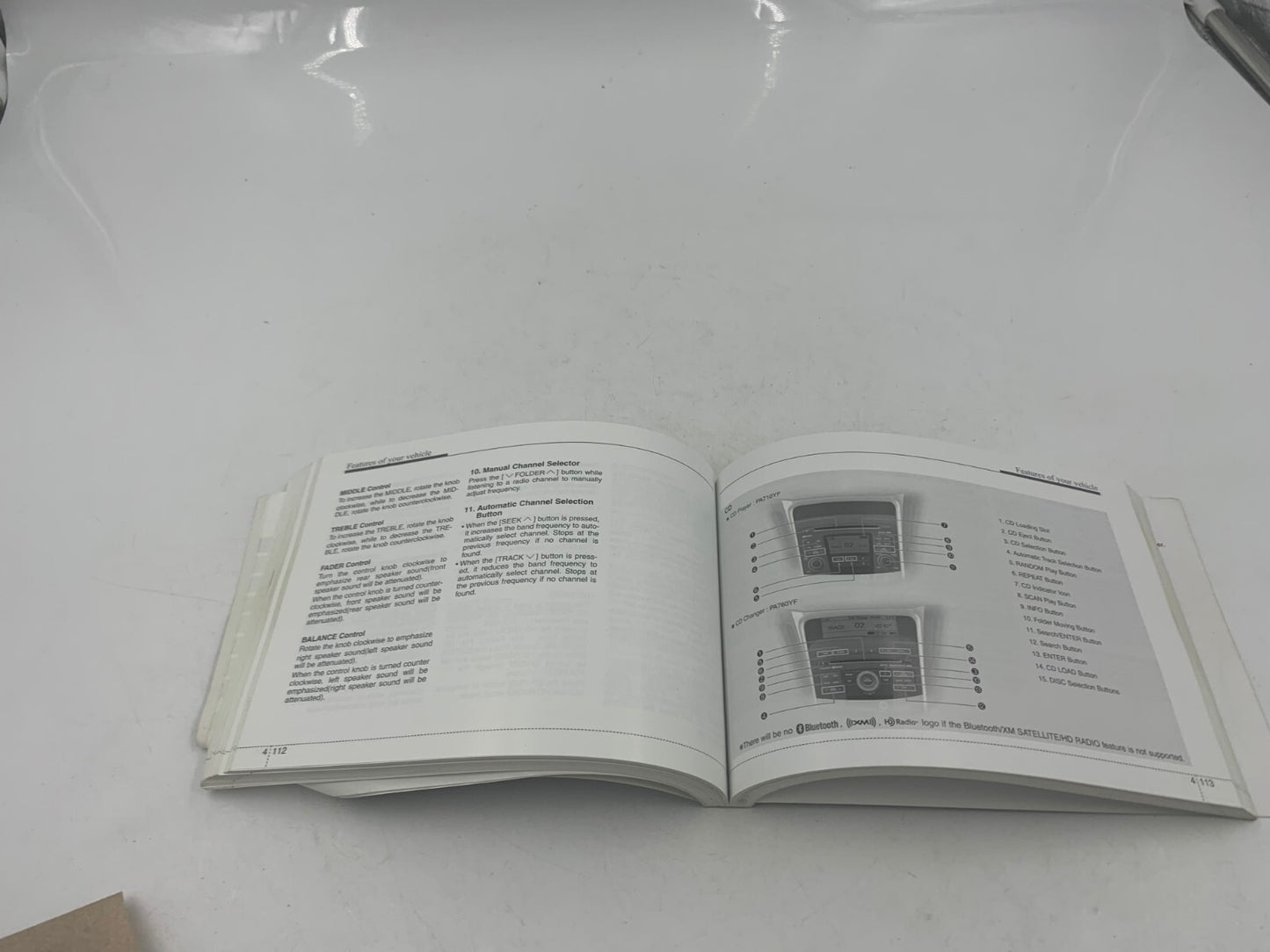 2011 Hyundai Sonata Owners Manual with Case OEM B02B50028