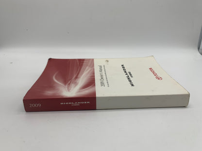 2009 Toyota Highlander Hybrid Owners Manual OEM A02B42031