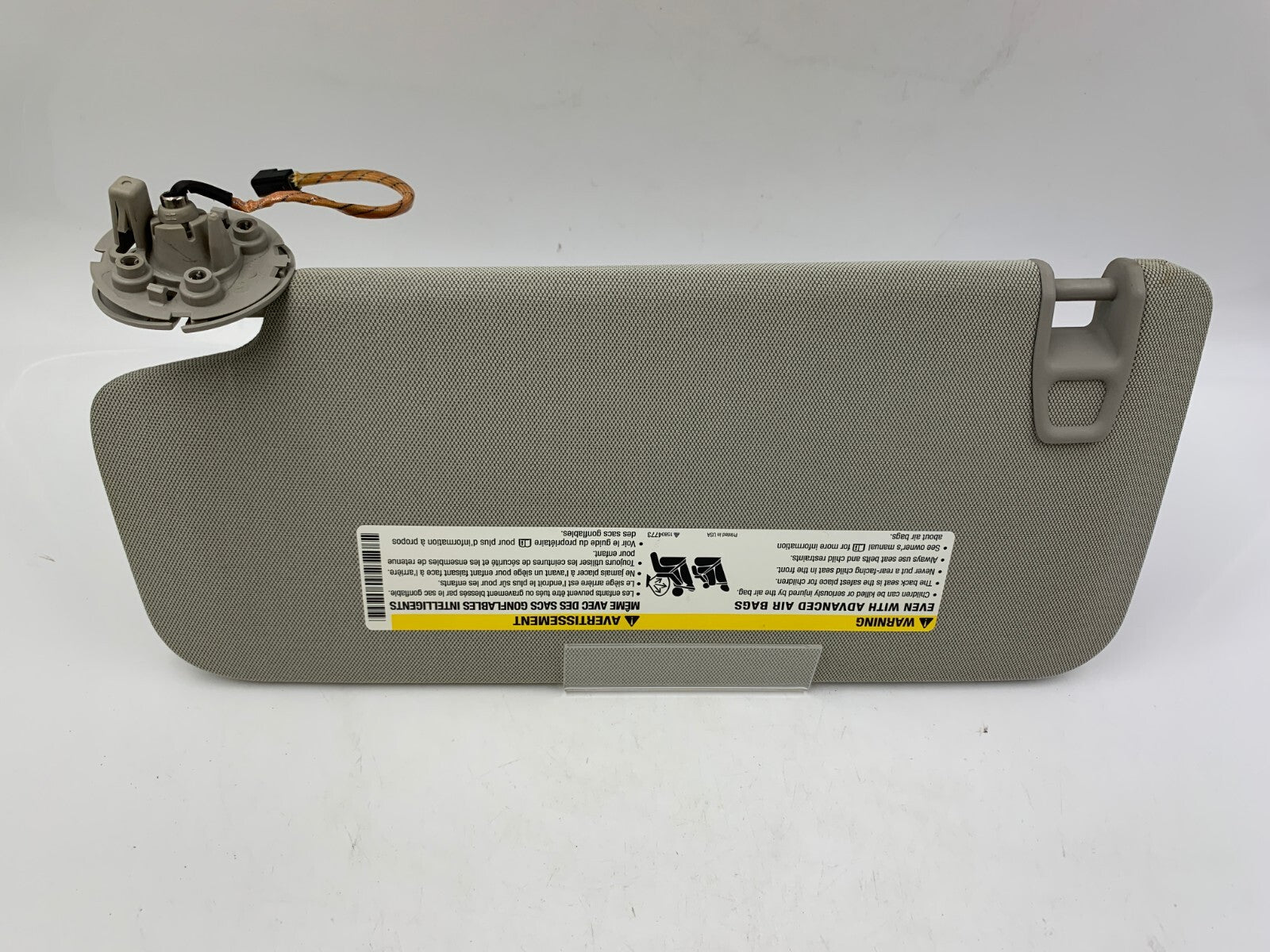 2013-2021 Buick Encore Passenger Sun Visor Gray Illuminated OEM C01B14010