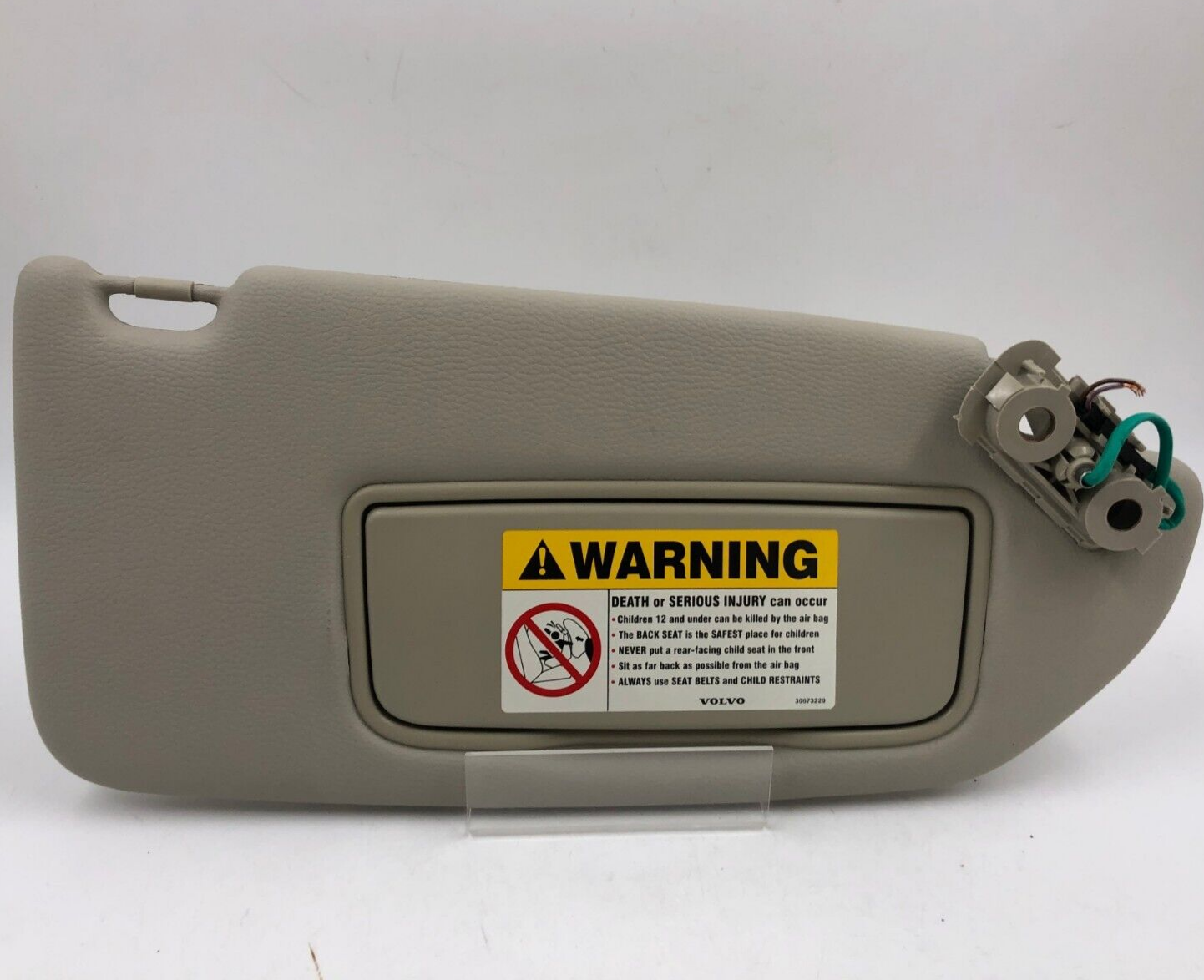 2002-2004 Volvo S60 Passenger Sun Visor Gray Illuminated OEM D03B53057