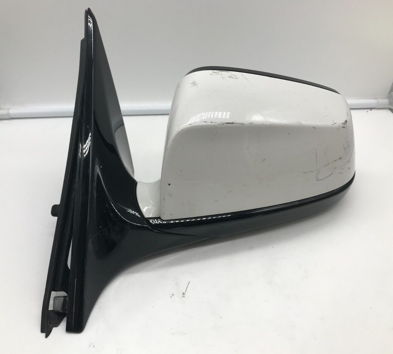 2009-2012 BMW 750i Driver Side View Power Door Mirror White OEM B01B37028