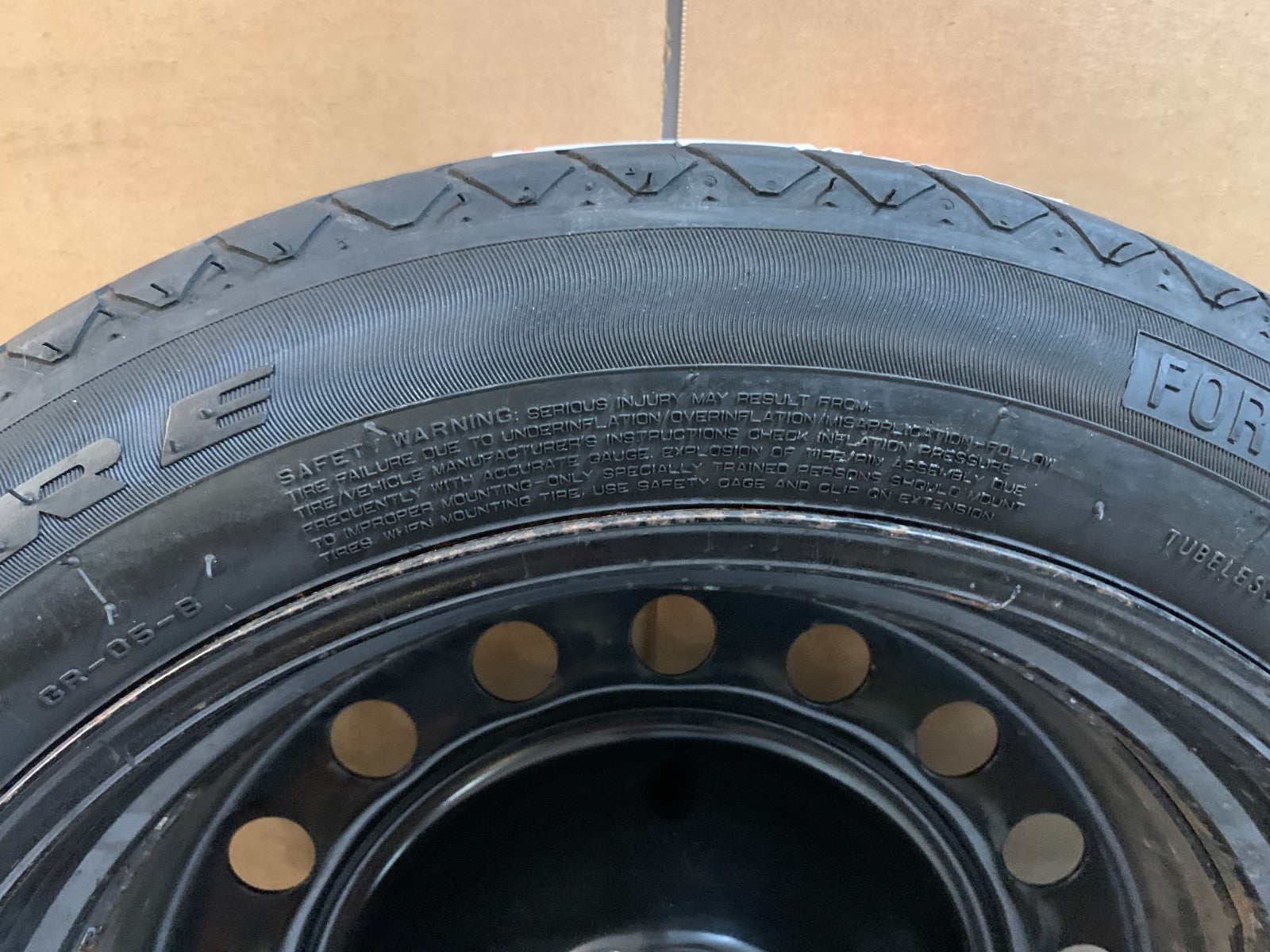 2013-2016 Dodge Dart 17" Spare Tire Compact Donut T125/80R17