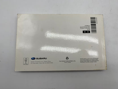 2014 Subaru Legacy Outback Owners Manual Set with Case OEM C02B04033