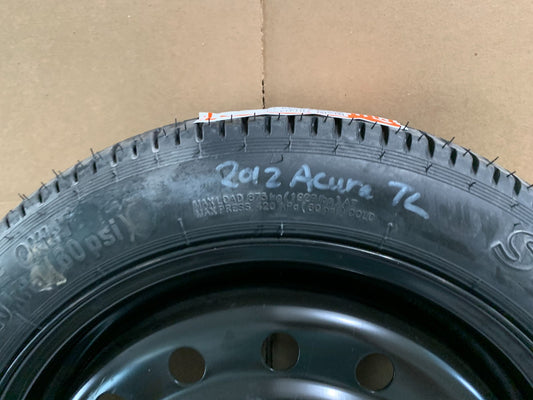 2009-2014 Acura TL 17" Spare Tire Wheel Compact Donut T135/80D17
