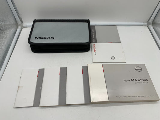 2008 Nissan Maxima Owners Manual Set with Case OEM A04B08048