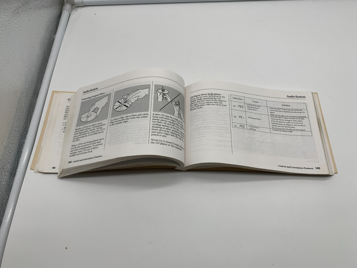 1999 Honda Accord Owners Manual OEM C01B56013
