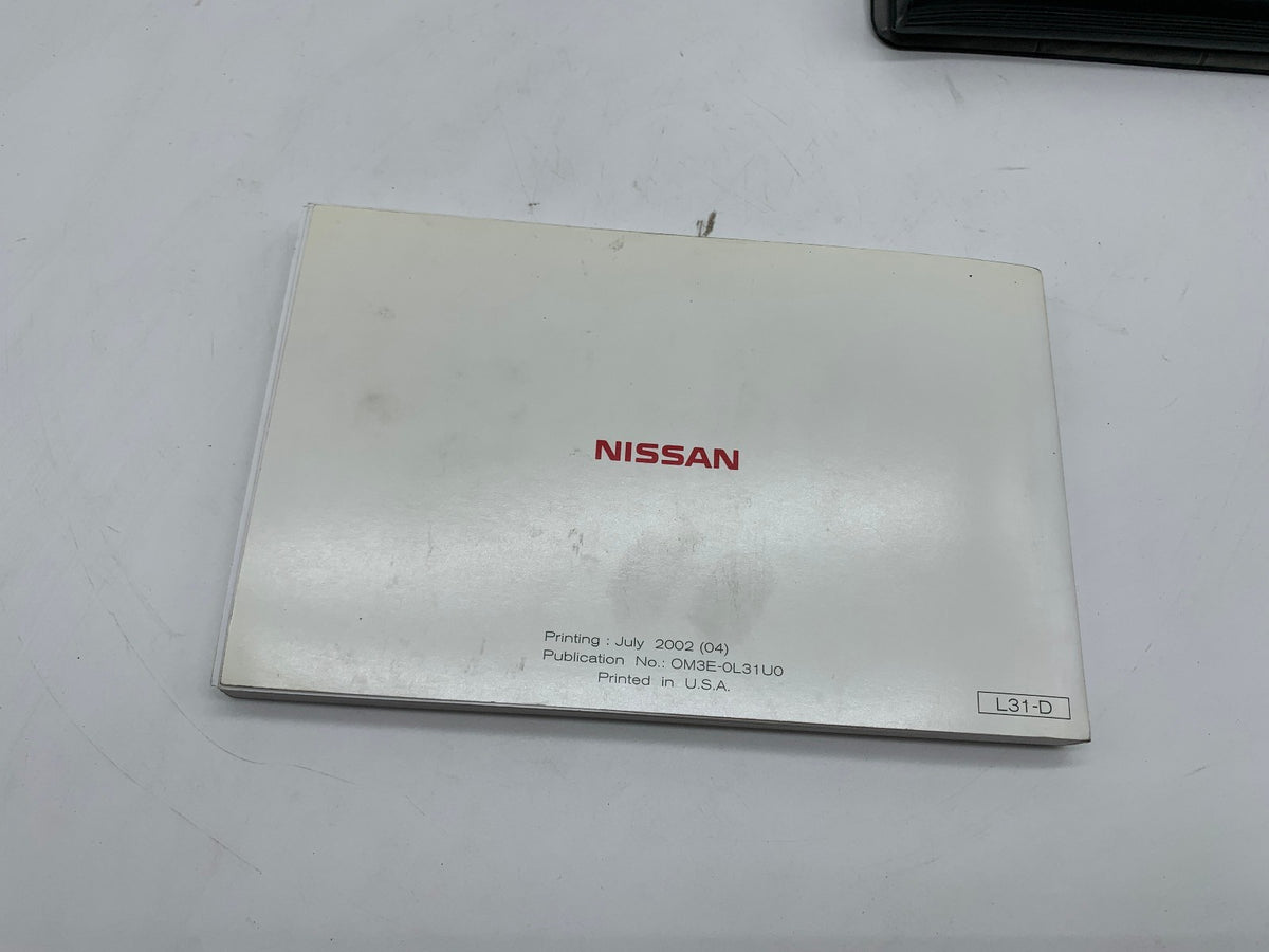 2003 Nissan Altima Owners Manual Set with Case OEM R01B37028