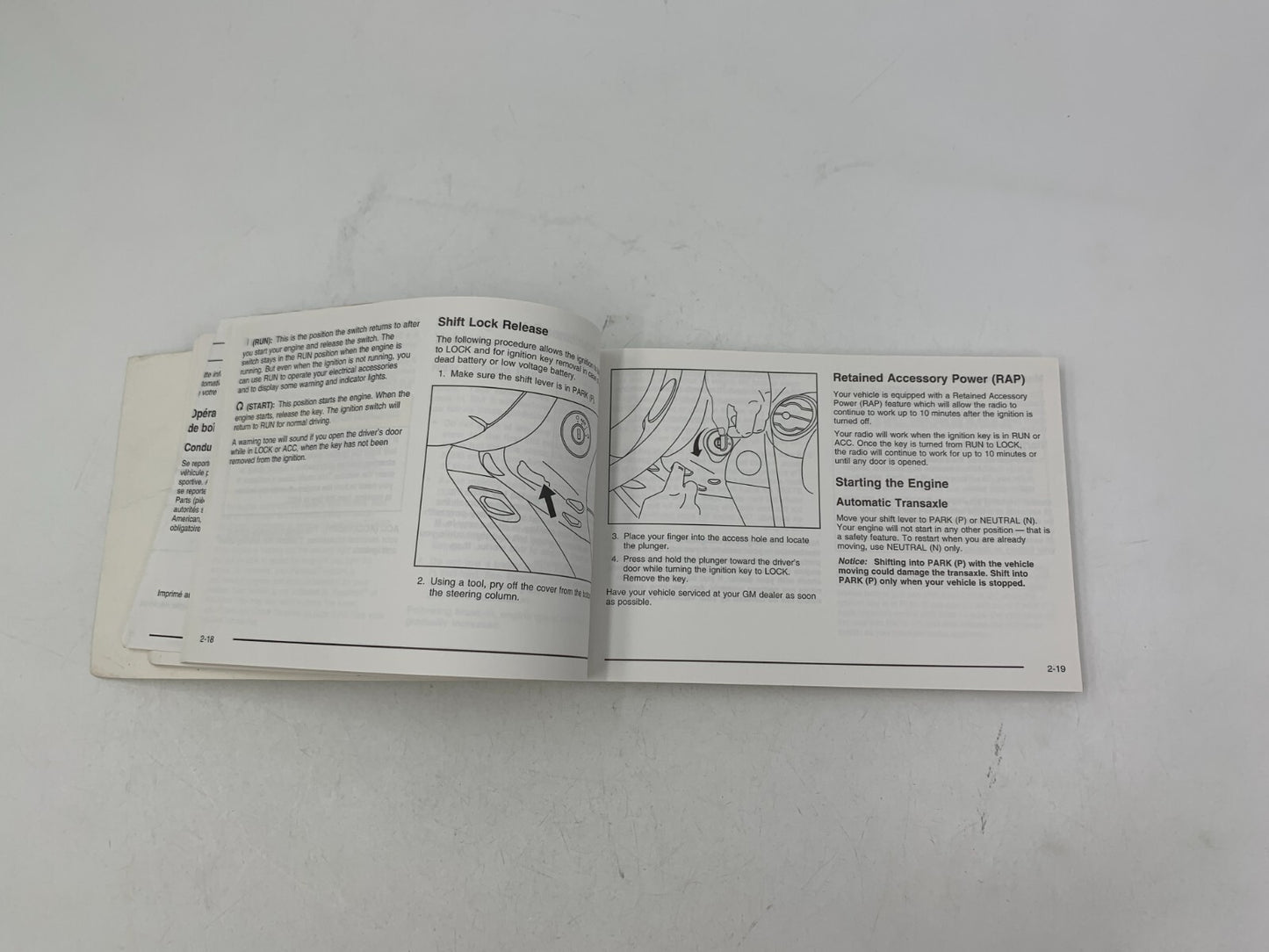 2005 Saturn Ion Owners Manual OEM A02B30013