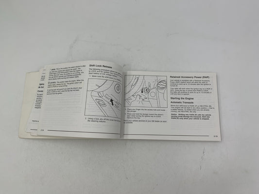 2005 Saturn Ion Owners Manual OEM A02B30013