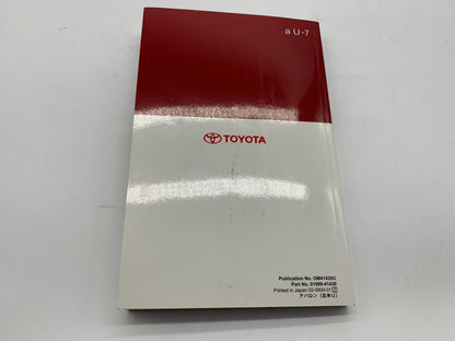 2009 Toyota Avalon Owners Manual Set with Case OEM B04B43005