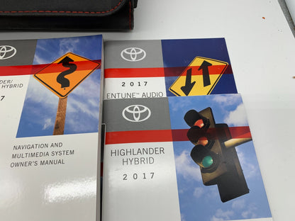 2017 Toyota Highlander Hybrid Owners Manual Set with Case OEM