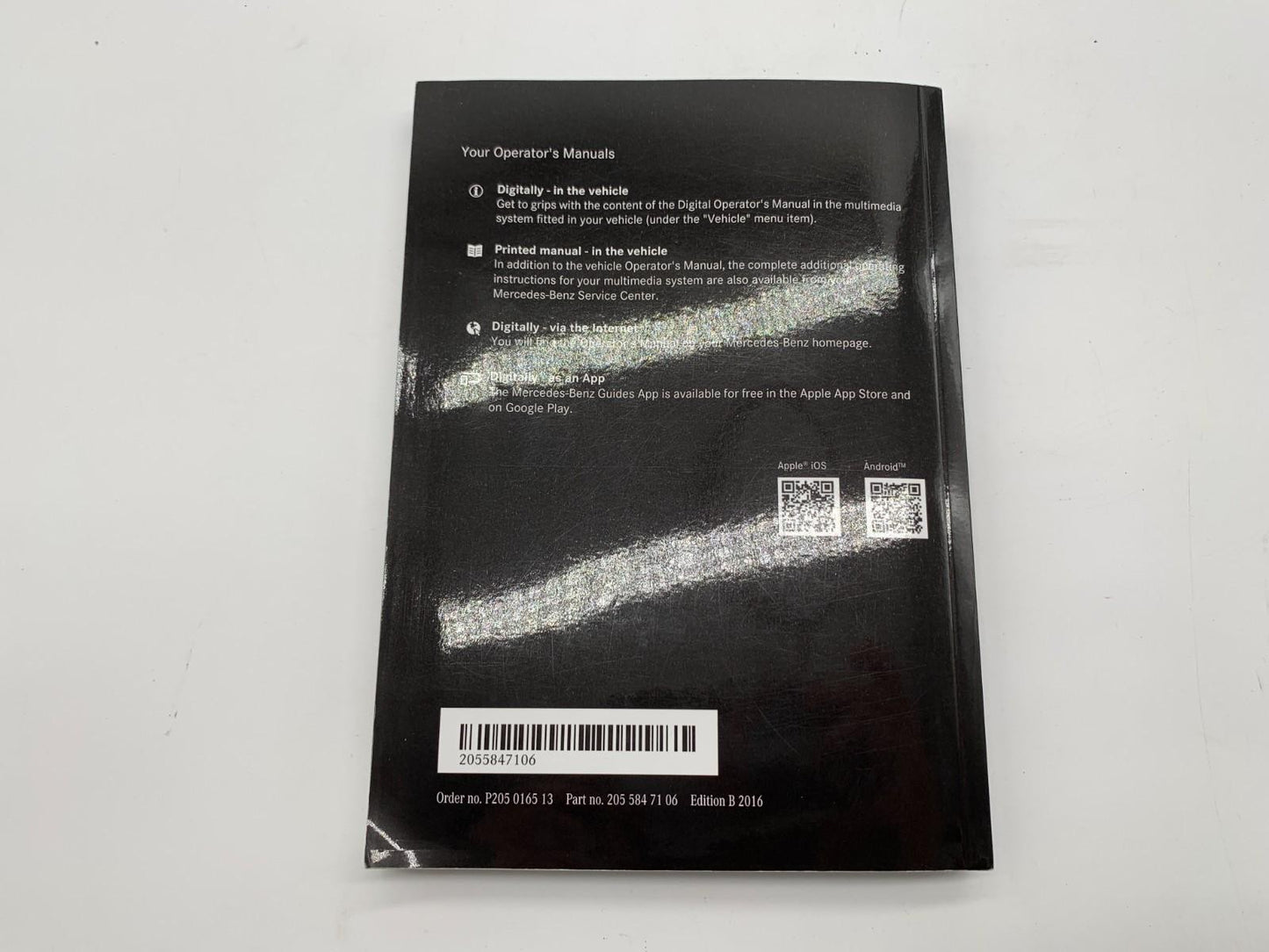 2016 Mercedes-Benz C-Class Owners Manual Set with Case OEM C04B63011