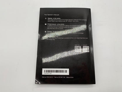 2016 Mercedes-Benz C-Class Owners Manual Set with Case OEM C04B63011