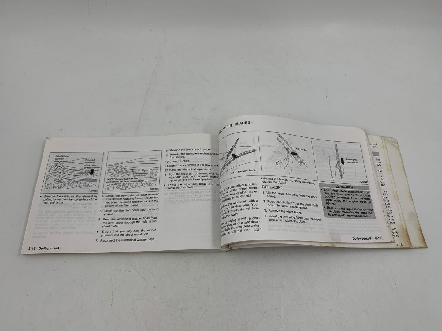 2001 Nissan Quest Owners Manual with Case OEM A01B23011