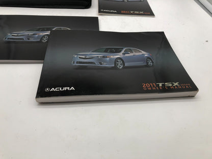 2011 Acura TSX Owners Manual Set with Case OEM A01B10003