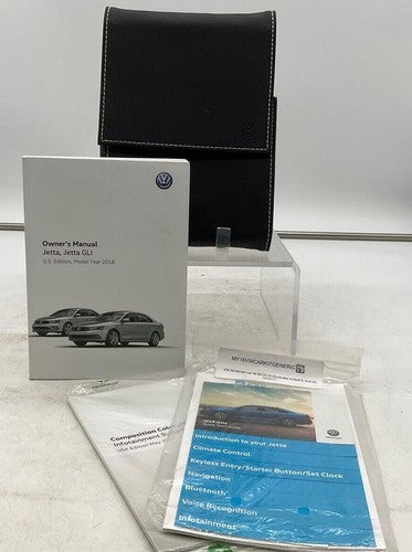 2018 Volkswagen Jetta GLI Owners Manual Set with Case OEM R01B17007