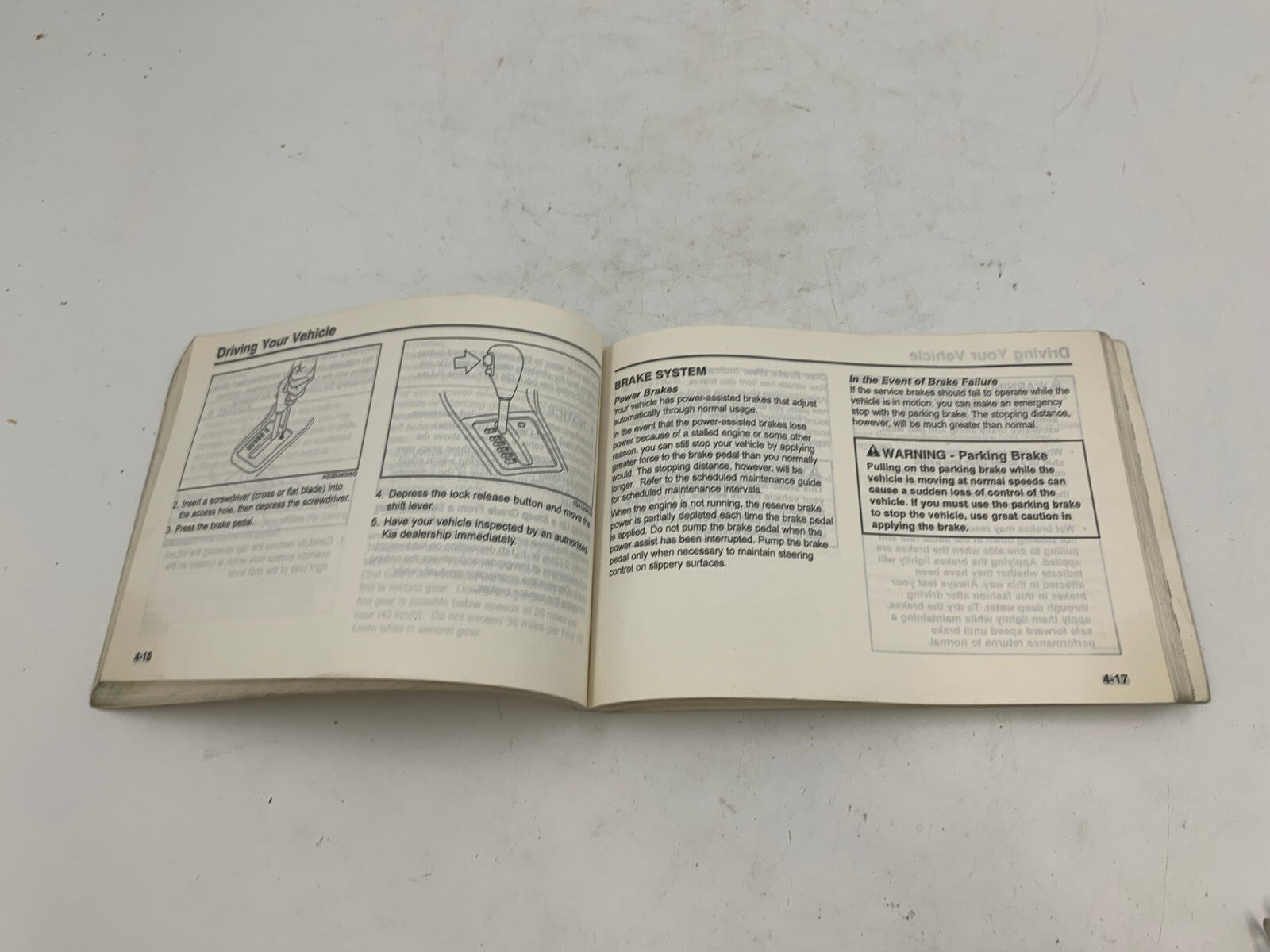 2003 Kia Spectra Owners Manual OEM E02B61007