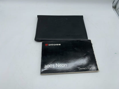 2003 Dodge Neon Owners Manual Set with Case OEM C03B56021