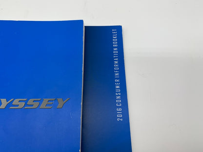 2016 Honda Odyssey Owners Manual Set with Case OEM