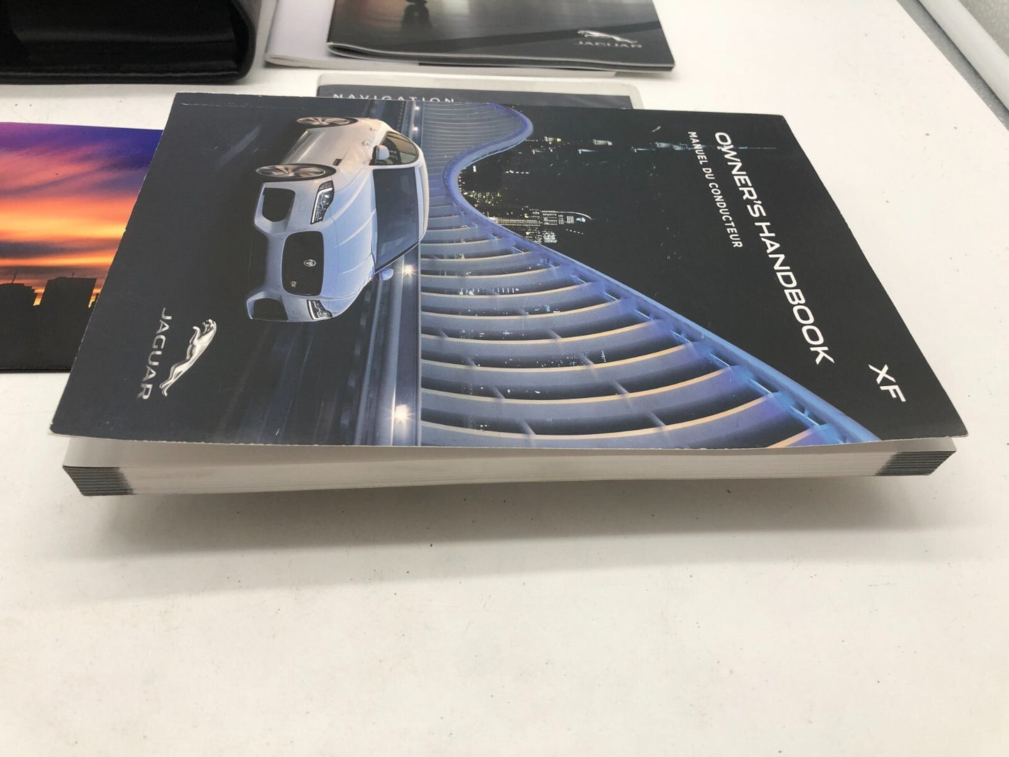 2016 Jaguar XF Owners Manual Handbook Set with Case OEM A02B15009