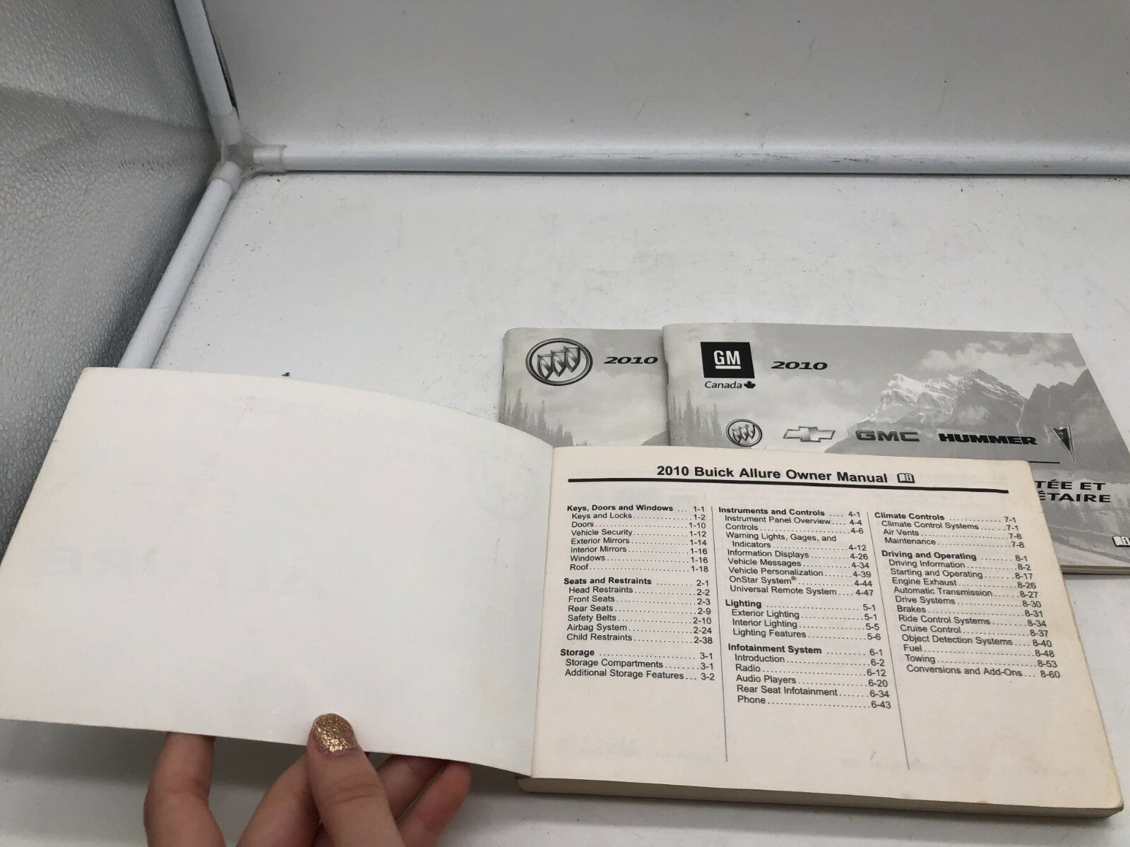 2010 Buick Allure Owners Manual Set OEM D02B62010